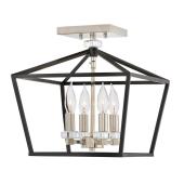 lampa vilagitas fuggesztek festett fem keret gyertyaizzo fekete kristaly lanc alacsony .jpg